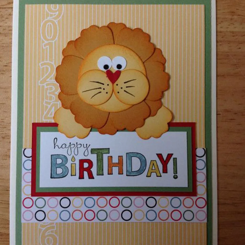 

2018 new Animal Cute Lions Pattern Metal Cutting Dies Stencil Scrapbooking Embossing For Paper Card DIY Crafts Tools