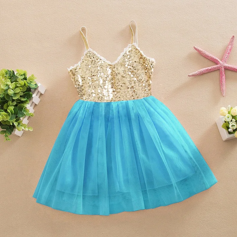 2017 детское летнее платье для девочек кружевные платья с открытыми плечами и