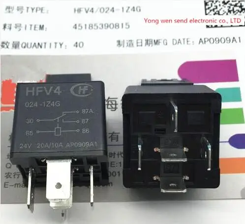 

HOT NEW HFV4-024-1Z4G HFV4-024-1Z4G-24V HFV4 024-1Z4G HFV40241Z4G 0241Z4G 24V 24VDC DC24V DIP5 free shipping