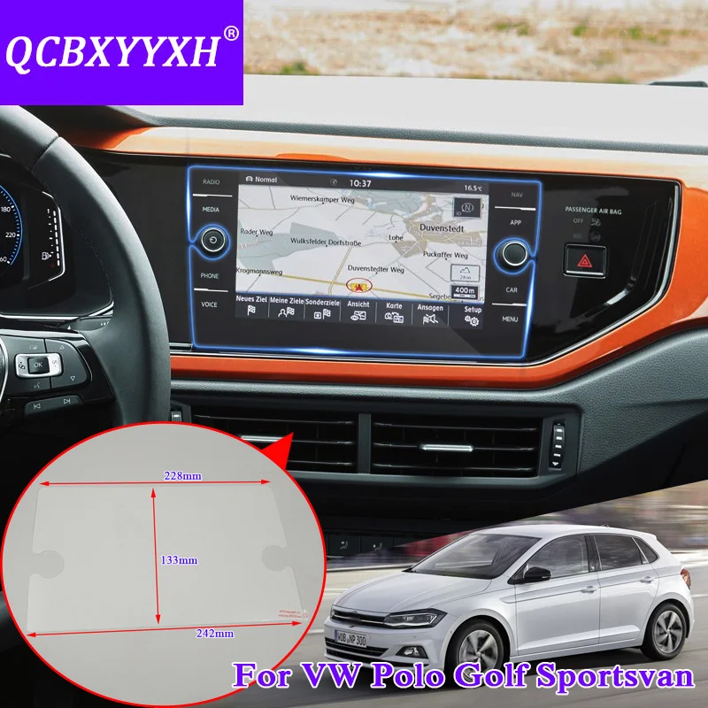 Подходит для Volkswagen Polo Golf Sportsvan автомобильный стиль gps Навигация экран стекло защитная пленка приборная панель дисплей пленка