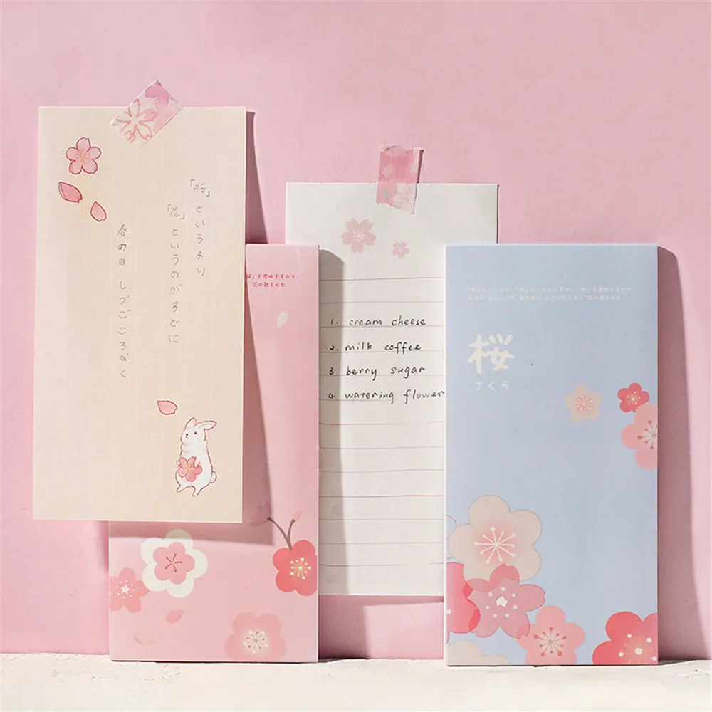 

24sheets Romantic Flowers Sticky Notes Kawaii Memo Sheets Note Pad Scrapbooking Planner Stickers Paper Korean Stationery