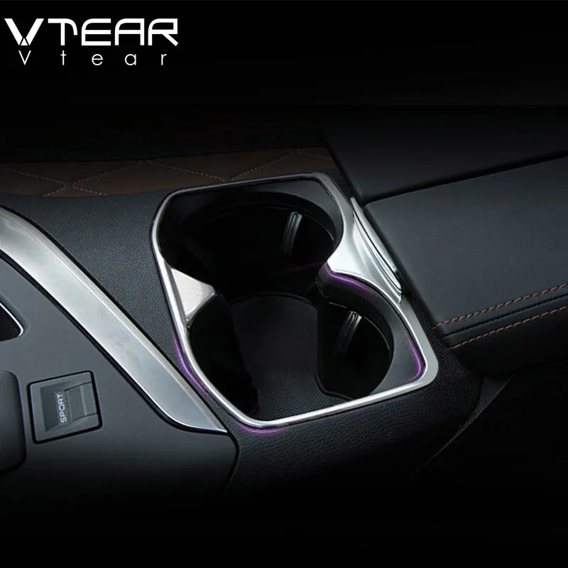 Vtear для peugeot пежо 3008/GT 5008/GT интерьерные хромированные аксессуары подстаканник