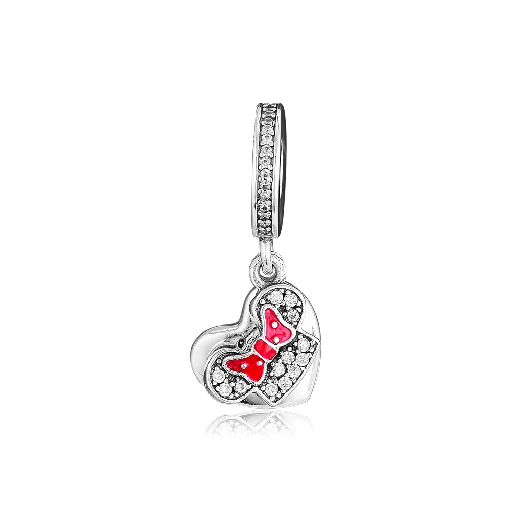 Love Heart Mouse Hat dangle Beads For Original Bracelets &amp Bangle 925 Silver Jewelry Woman DIY Making | Украшения и аксессуары