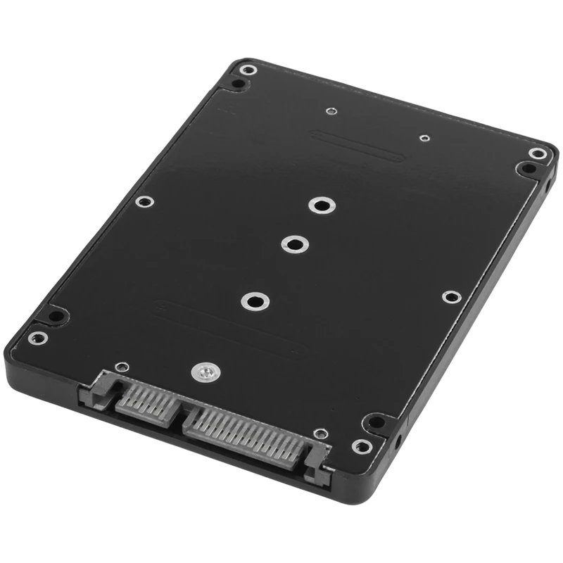 Черный B + M ключ гнездо 2 M.2 NGFF (SATA) SSD до 5 SATA адаптер карта с Чехол|Кабели для