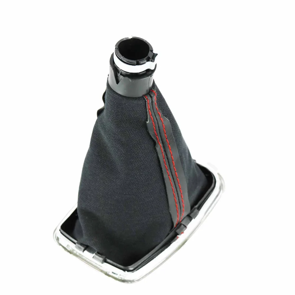 6 Speed Gear Shift Knob With Boot And Red Line For VW Golf 4 MK4 1998 19999 2000 2001 2002 2003 2004 2005 2006 | Автомобили и