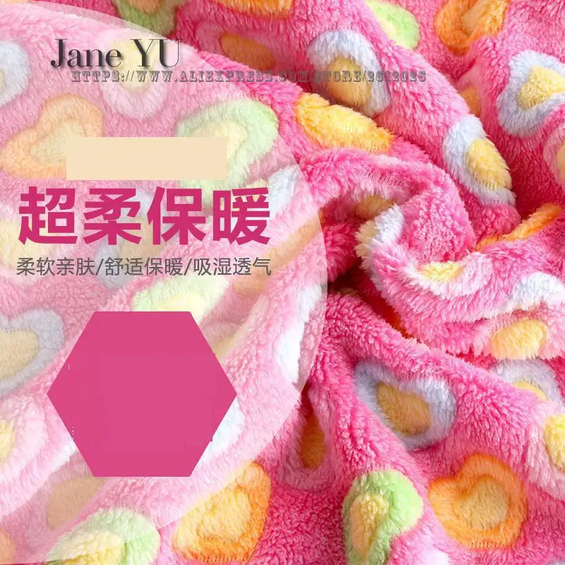 JaneYU Двусторонняя бархатная одежда для сна с принтом очень мягкая малышей | Дом и