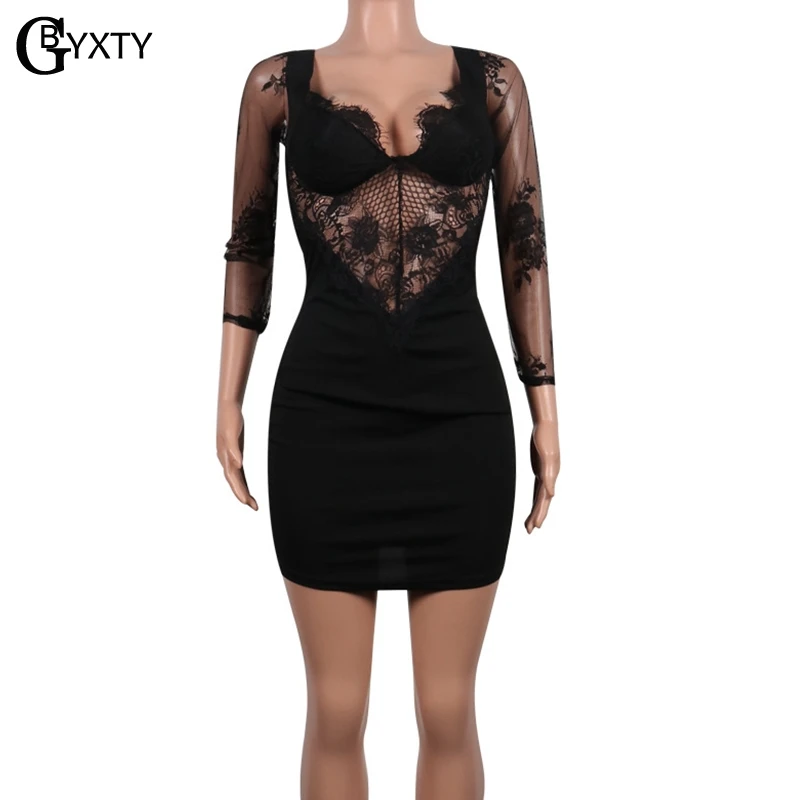 GBYXTY женское элегантное кружевное вечернее платье с открытой спиной Vestido весенне