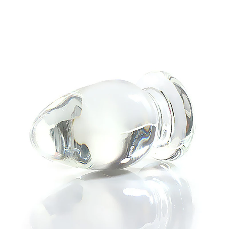 Анальная пробка из гладкого прозрачного стекла вагинальные шарики маленькая 76*41