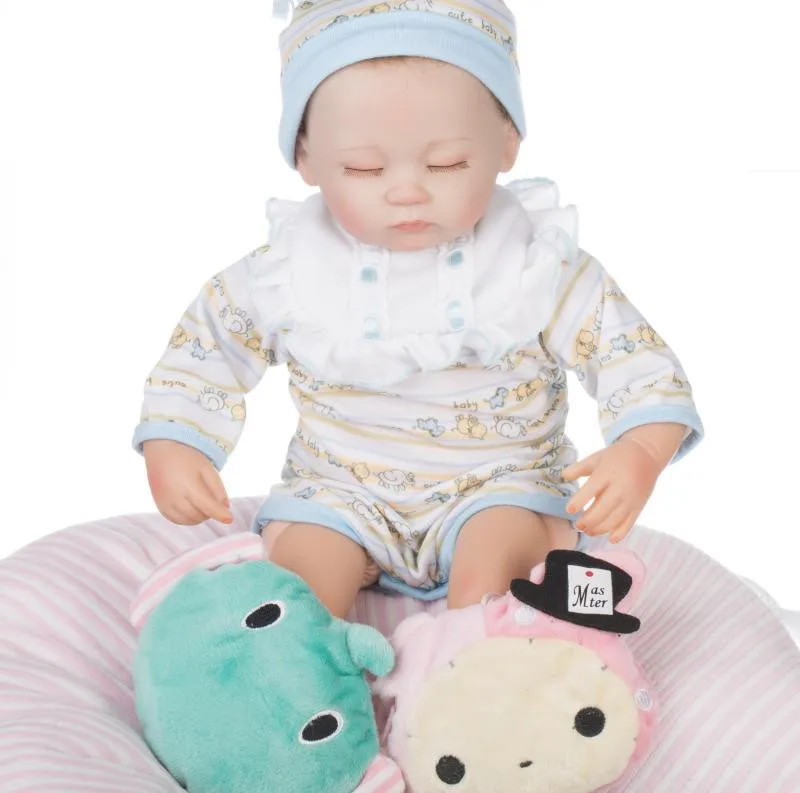 45 см новые Bebe куклы Reborn 18 дюймов Кукла Коллекция ручной работы Реалистичная силиконовая кукла живой ребенок Juguetes Brinquedos подарок для мальчиков и девочек