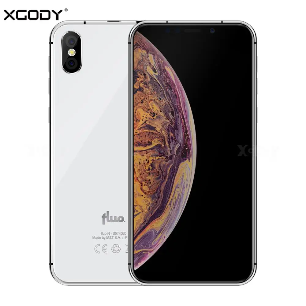19:9 экран XGODY Fluo N 4G разблокировка 5,7 дюймов смартфон Android 8,1 Oreo четырехъядерный 3 ГБ+ 32 Гб мобильный телефон с функцией распознавания лица 2500 мАч