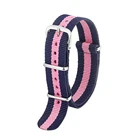 Ремешок спортивный из нейлоновой ткани для наручных часов, брендовый армейский браслет в стиле 007 Джеймс Бонд, 18 20 22 мм, аксессуары для часов, KZN01