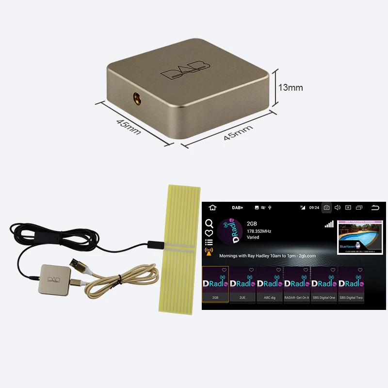 KSAOTU DAB автомобильный Радио тюнер приемник USB палка + коробка для Android автомобиля DVD