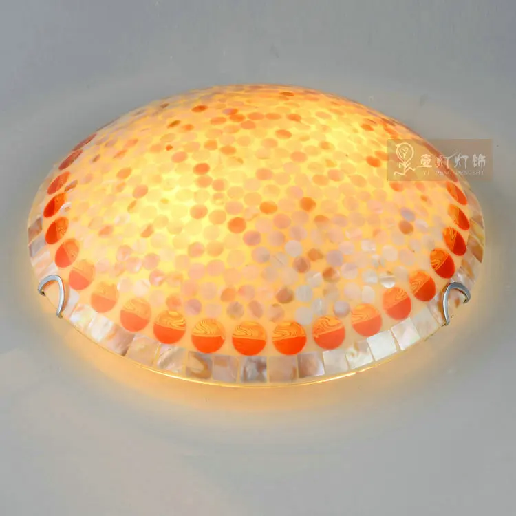 Continental Pastoral shell lamp lights bedroom ceiling bathroom hall balcony aisle porch lighting the Mediterranean | Обустройство