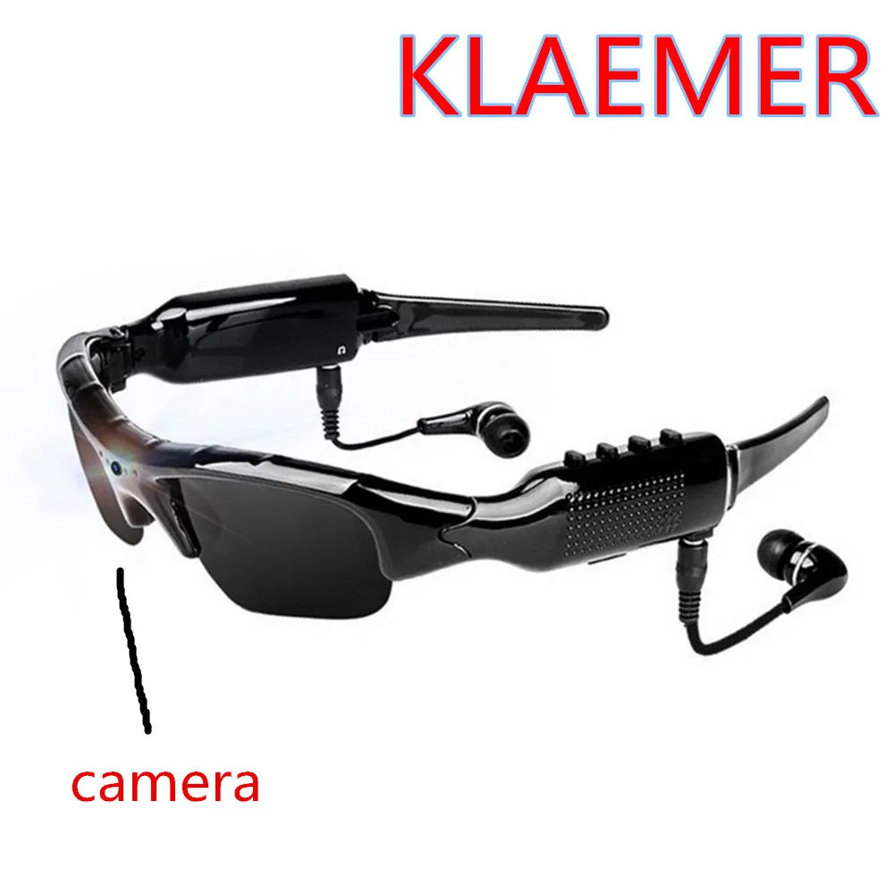 Kalemer носимых Камера очки спортивные солнцезащитные видеокамера MP3 плеер видео