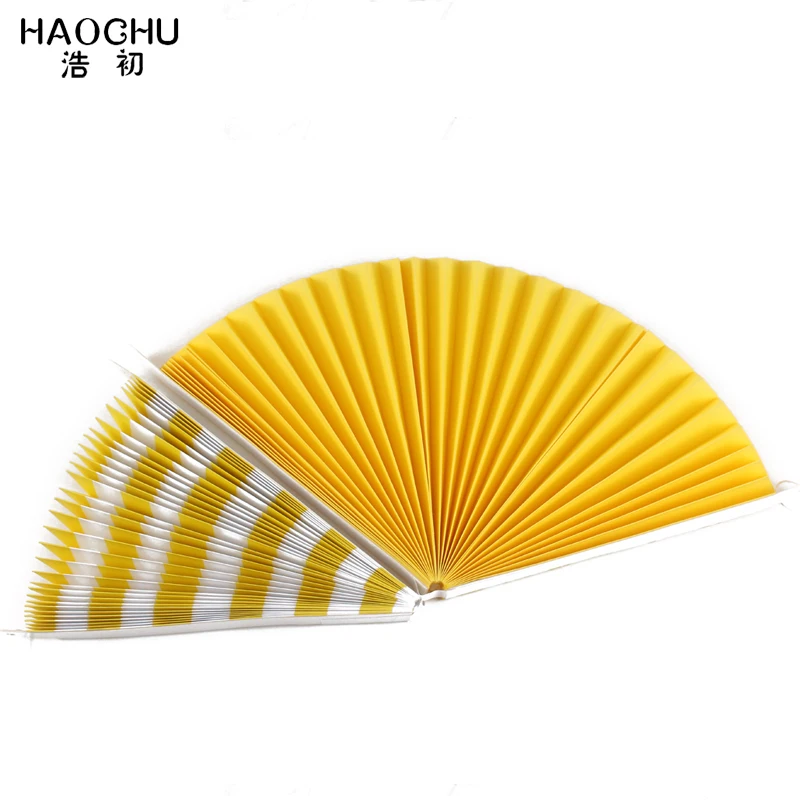 HAOCHU 6 шт./компл. ярко-желтого цвета; Праздничная тема; товары для рук Бумага вентилятор украшения фотобумажный фон Декор для дома для мальчиков и девочек, платье для крещения