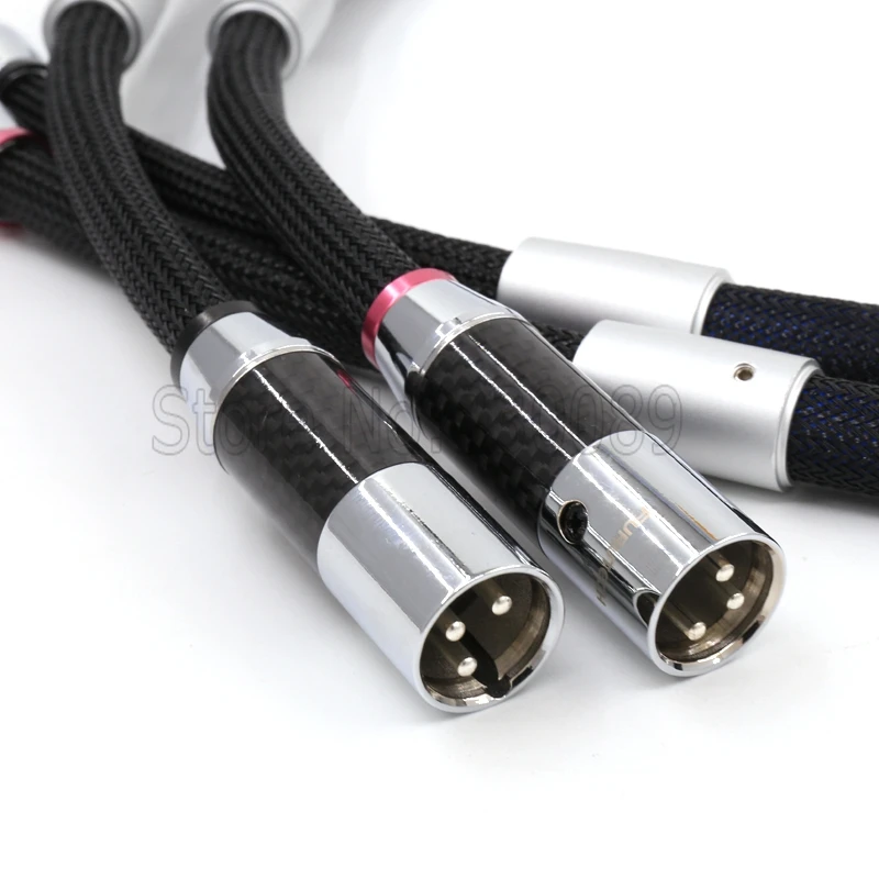 3 м/пара Lineflux(XLR) аудио кабель XLR с углеродного волокна Соединительный Штепсель XLR