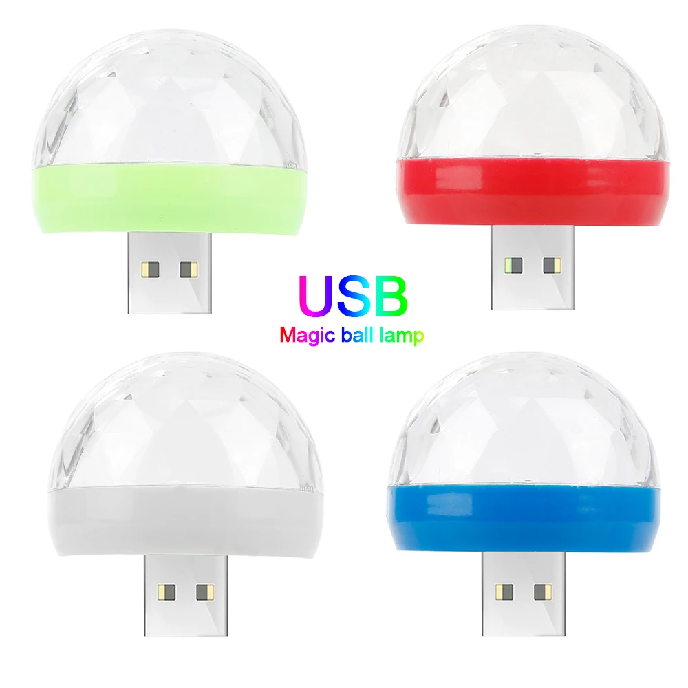 Мини Портативный сценический диско-шар светильник s Android/huawei/Apple USB штекер удобный подходящий адаптер dj светильник движущаяся головка
