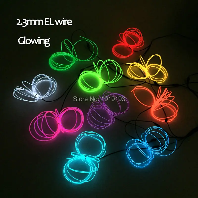 

Hot 10 Colors Optional AC100-220V 2.3mm 15Meters EL wire rope tube flexible neon LED Strip light for House Festival decoration