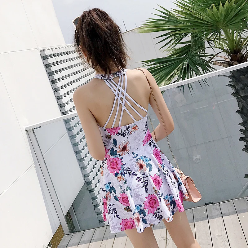 Сексуальный Плюс Размеры 3XL Холтер выдалбливают спереди крест накрест назад Одна