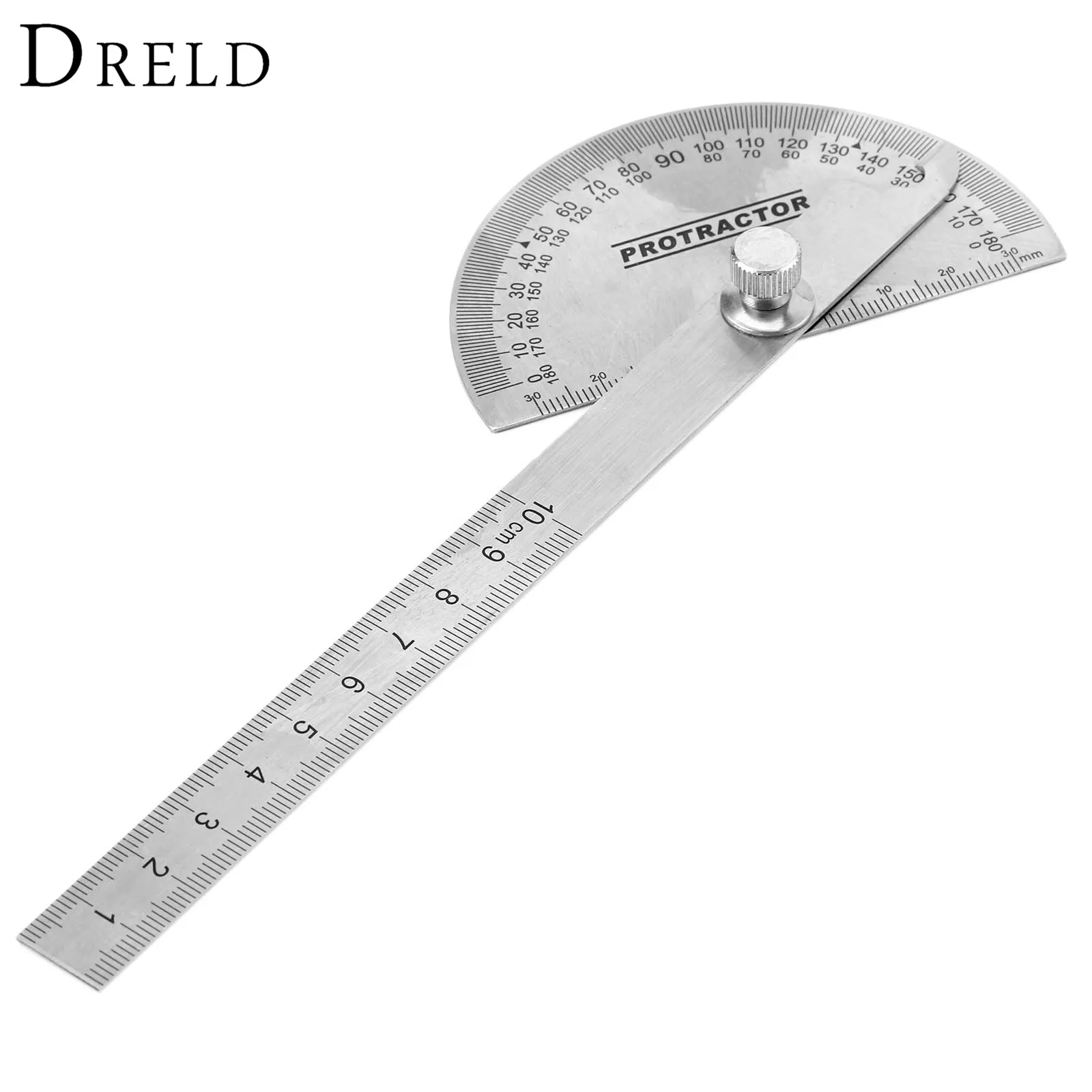 DRELD Нержавеющая сталь 180 градусов транспортир Angle Finder поворотный измерительные