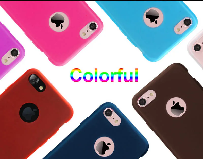 Kerzzil Роскошные Мягкие TPU силиконовая 360 Полное покрытие Чехлы для iPhone 7 6s 6 8 плюс