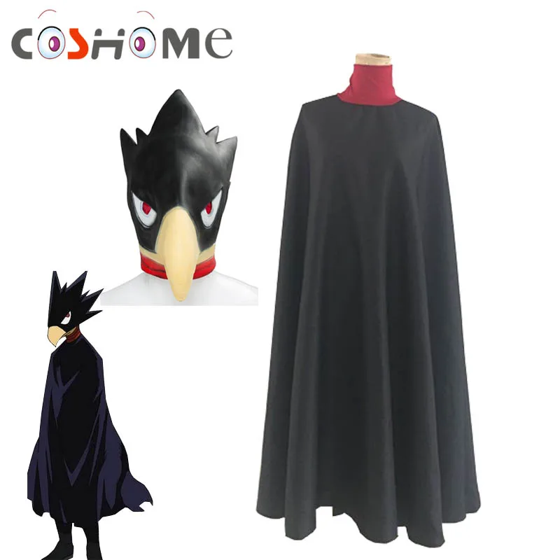 Coshome Boku no Hero Academia My Tokoyami Fumikage карнавальный костюм маска плащ шлем с головой птицы