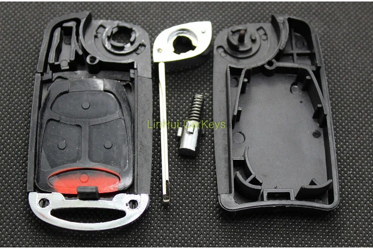 PINECONE для CHRYSLER 300C SEBRING JEEP WRANGLER COMPASS 3 кнопки Uncut Латунное лезвие Модифицированный корпус дистанционного ключа 1 шт. без сиденья