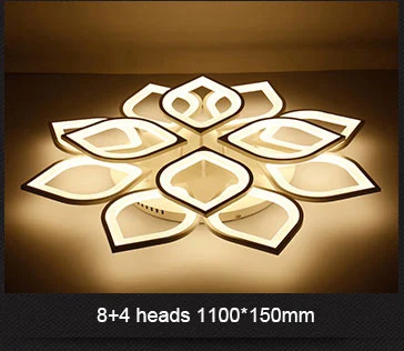 NEO Gleam новая акриловая современная светодиодная потолочная люстра для гостиной, спальни, дома, Dec lampara de techo, светодиодная современная люстра - Цвет абажура: 12 heads