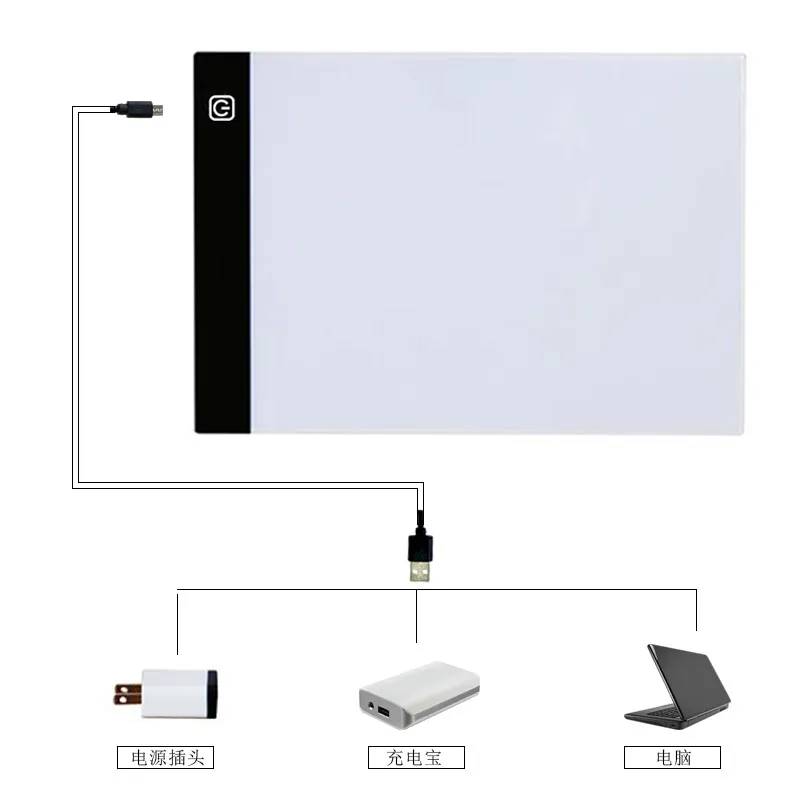 A4 планшет со СВЕТОДИОДНОЙ Подсветкой доска защита глаз графический написания