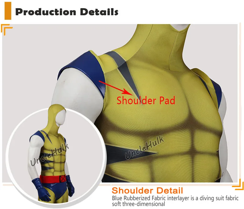 X-men Джеймс Логан Howlett комикс лайкра спандекс костюм из лайкры-SH5006 | UncleHulk
