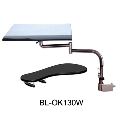 BLOK130W Multifunctoinal офисный стол Edge/ножка стула Рычаг зажима XL Мышь Pad клавиатура лоток держатель столик для ноутбука с регулируемой высотой, Тетрадь стенд - Цвет: BLOK130W