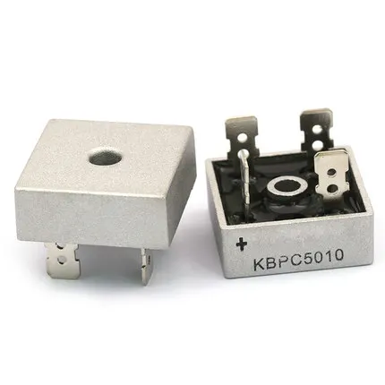 

KBPC5010 50A1000V выпрямительный мост, стек моста 5010 квадратный мост, однофазный квадратный выпрямитель с плоскими ногами