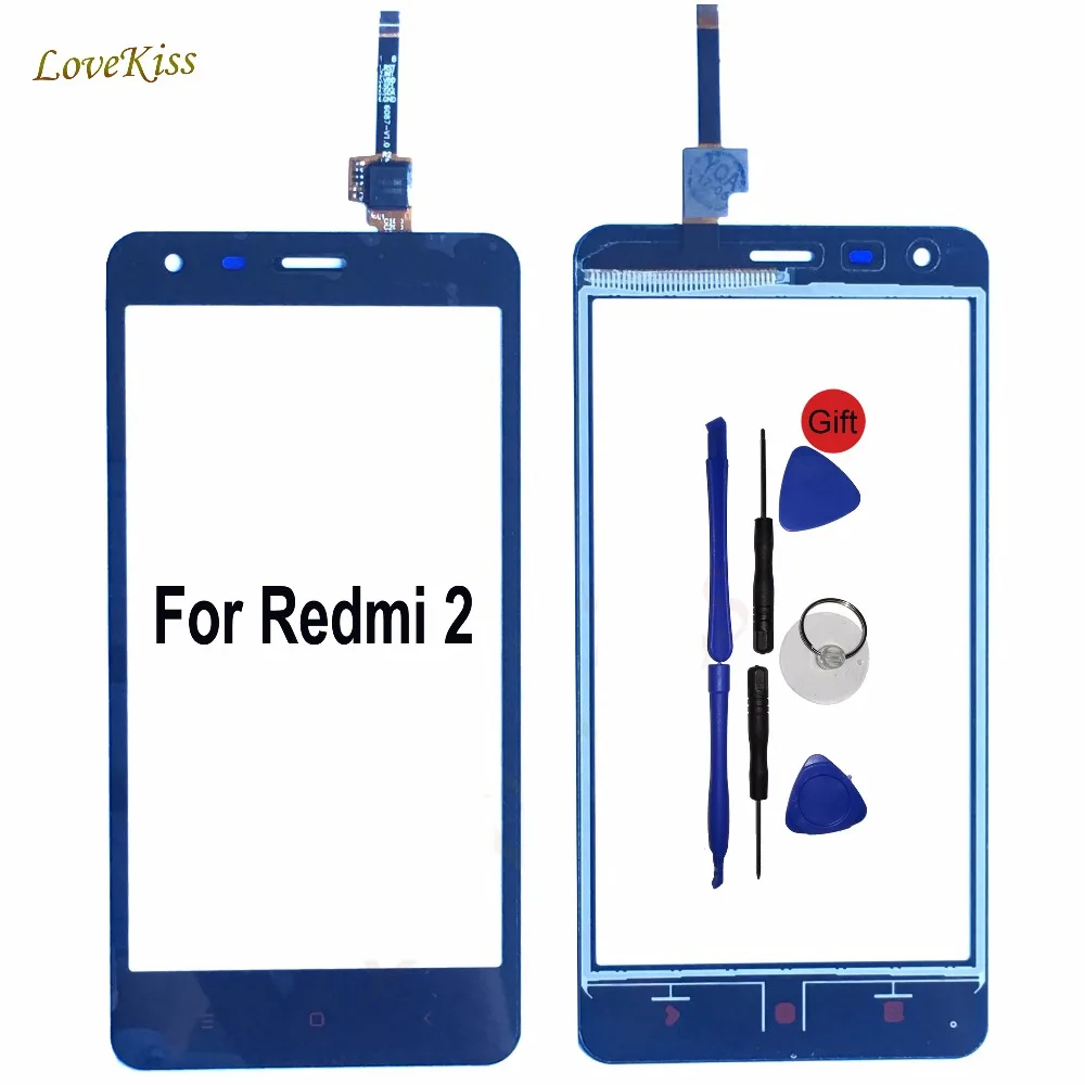 4.7&quot High Quality Touch Screen Panel For Xiaomi Redmi 2 redmi2 Hongmi Touchscreen Digitizer Sensor Front Glass Replacement | Мобильные