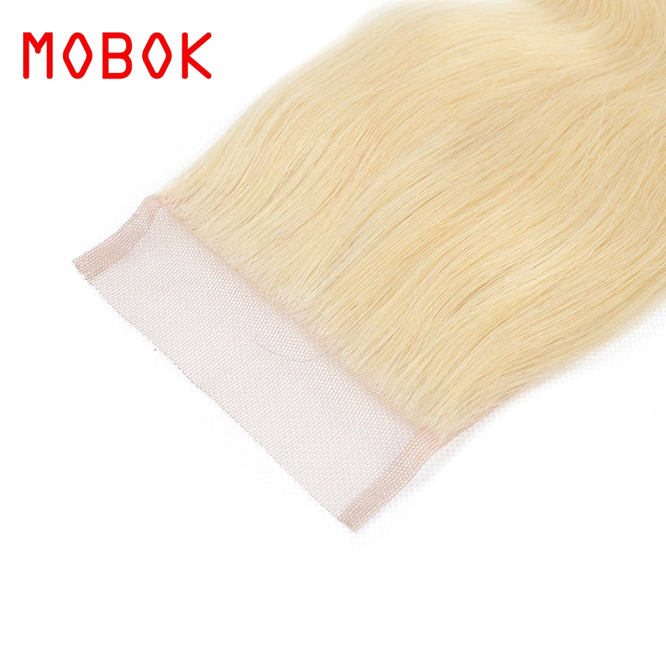 Малазийские омберские волнистые волосы 613 блонд 4*4 на шнуровке Remy 100% человеческие