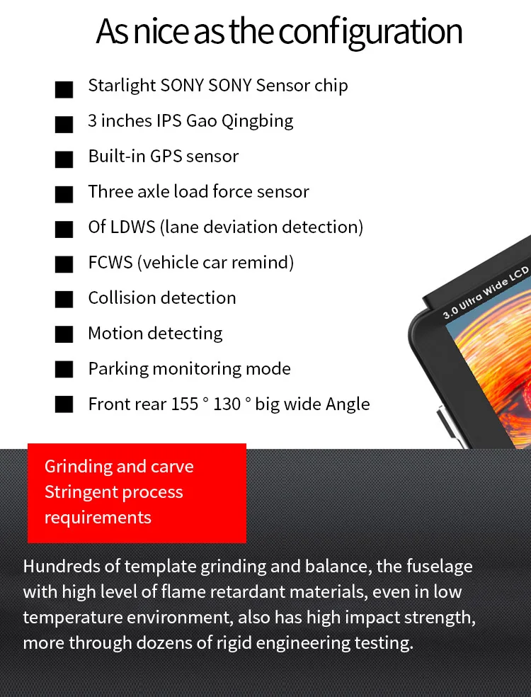 Hp f870g Starlight ночного видения вождения рекордер высокой четкости двойной объектив широкий угол парковки мониторинга gps автомобильный видеорегистратор