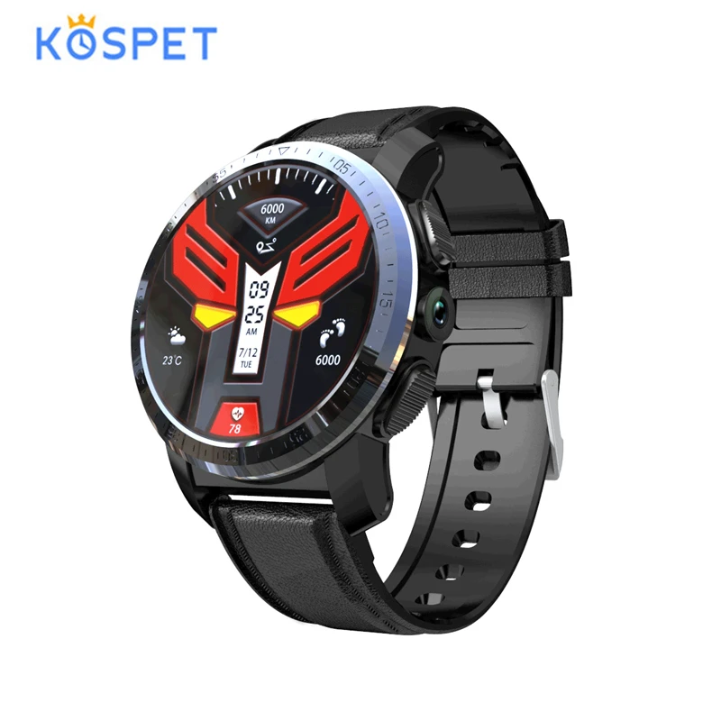 KOSPET Optimus Pro 4G Смарт-часы мужские Android7.1.1 3 ГБ 32 ГБ 800 мАч батарея 8.0MP IP67 водонепроницаемые двойные системы Smartwatch телефон