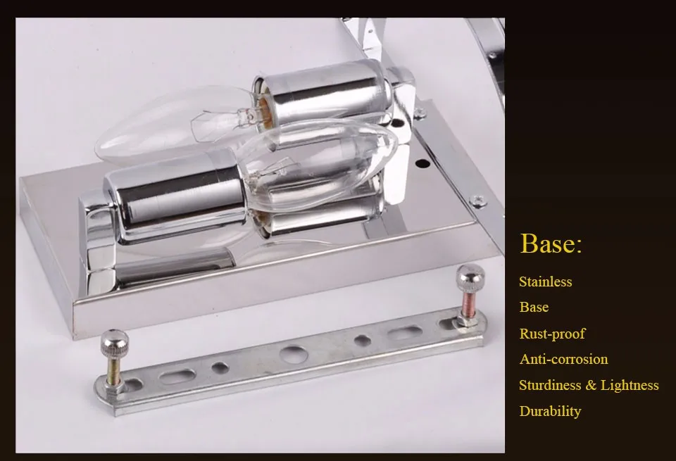 Художественная нержавеющая сталь современный светодиодный кристалл настенный