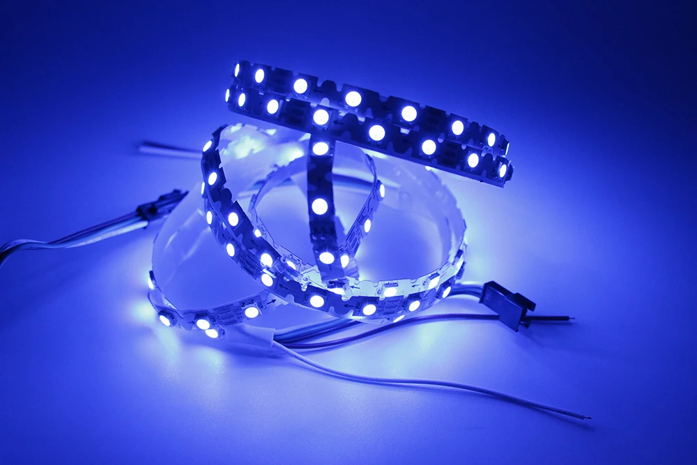 SK6812 S форма Тип 8 мм печатной платы адресный пиксель rgb led strip гибкие 60 светодиодов пикс./м Номера Водонепроницаемый 5 В полный цвет 2 м IP20