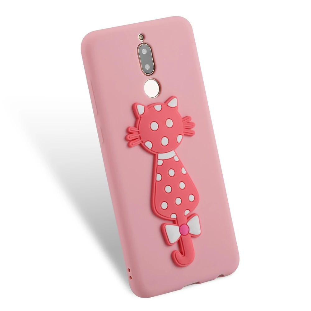 3D Cartoon Cat Soft Case for Huawei Mate 10 Lite Cover Coque Silicone Cute Fundas 5.9&quot |