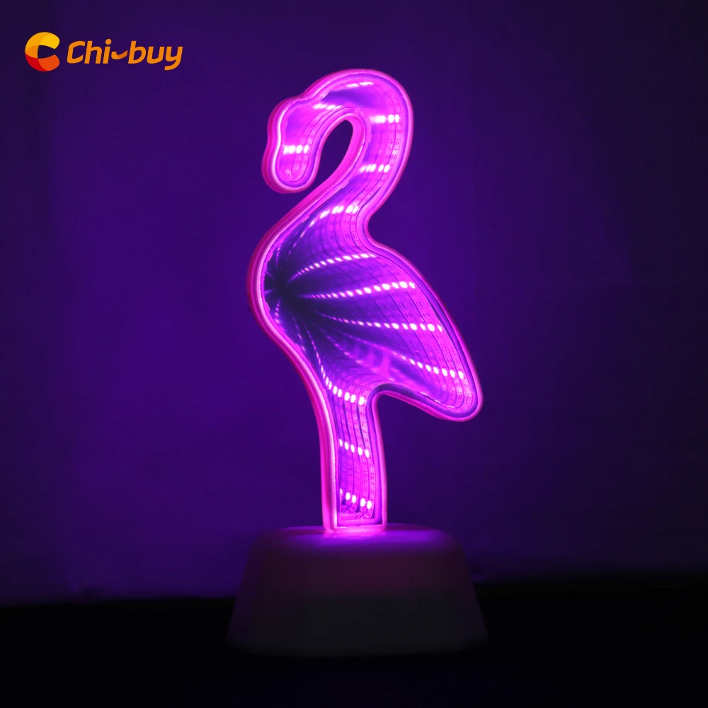 Светодиодная туннельная лампа CHIBUY 3D бесконечное зеркальное туннесветильник