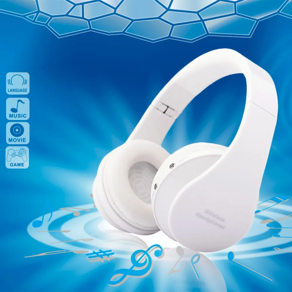 NX-8252 профессиональные складные беспроводные Bluetooth наушники супер стерео бас