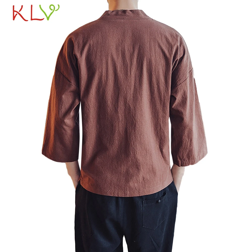 Мужская куртка зимняя 5XL льняное и хлопковое пальто на пуговицах 2018 Новое