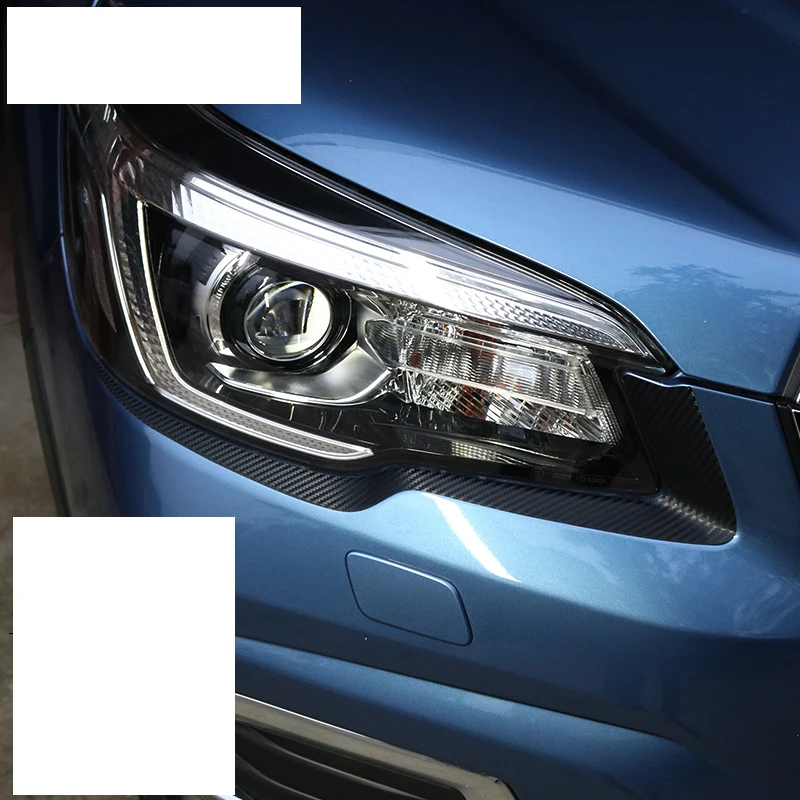 Lsrtw2017 углеродное волокно ПВХ автомобильные фары планки наклейка пленка для subaru