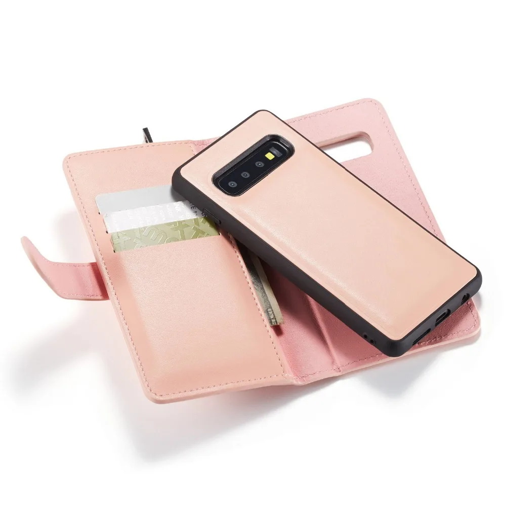 Для samsung Galaxy S10 Plus S10e S9 S8 Note 9 8 кожаный чехол для карт 2 в 1 съемный флип-чехол для samsung S10 чехол-кошелек