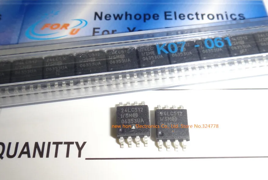 New hope 24LC512 I/SM 24LC512T SOP8 originai|originais|sm |