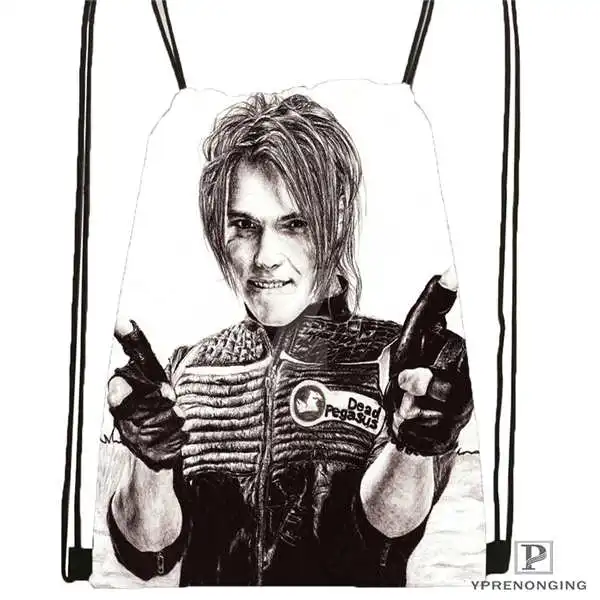 Custom its_my_chemical_romance @ 03 рюкзак на шнурке сумка милый Детская (черная спинка) 31x40 см