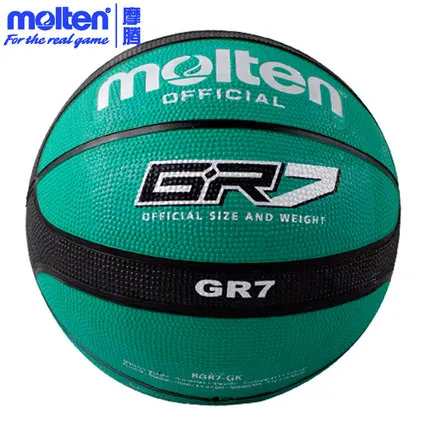 GR7 size7 Green Баскетбольный мяч GR7, бренд, высокое качество, натуральный резиновый материал, Официальный Размер 7, баскетбольный мяч - Цвет: GR7 size7 Green