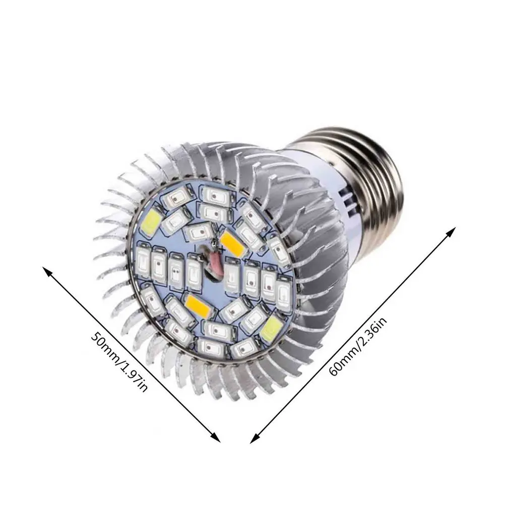 Full Spectrum LED Grow Light E27 28W Growing Lamp Bulb for Plant Flower Vegetable Indoor Greenhouse Hydroponics | Лампы и освещение