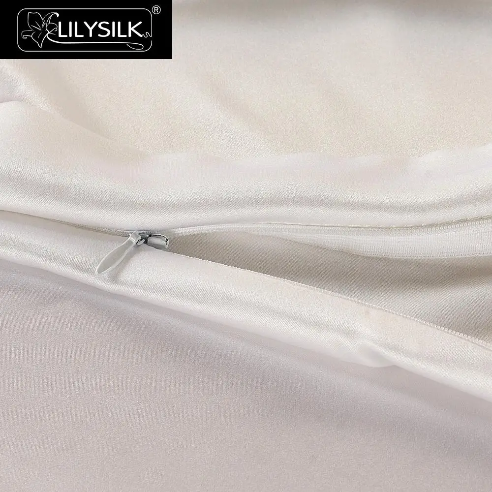Lilysilk 4 шт. шелк Постельное белье шелковицы бесшовные Шелковый пододеяльник шелковая простыня Шелковый Оксфорд наволочки 19momme