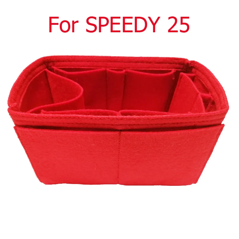 SPEEDY 25 30 35 войлочная тканевая сумка-Органайзер для макияжа сумочка-органайзер для путешествий Внутренний кошелек портативные косметички Never Full - Цвет: SPEEDY 25 Organizer